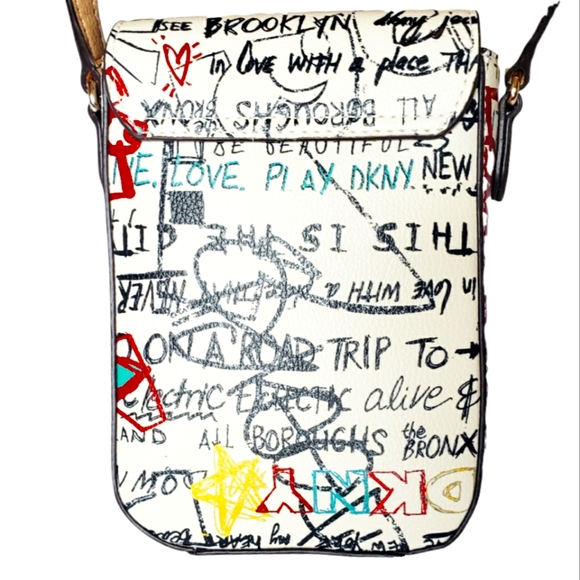 NWT DKNY Graffiti Cleo NS Phone Crossbody Bag - Picture 4 of 6